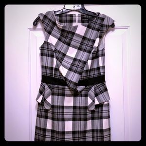 Karen Millen wool semi-peplum dress